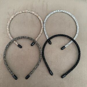 Set of Four Sparkly Headbands
